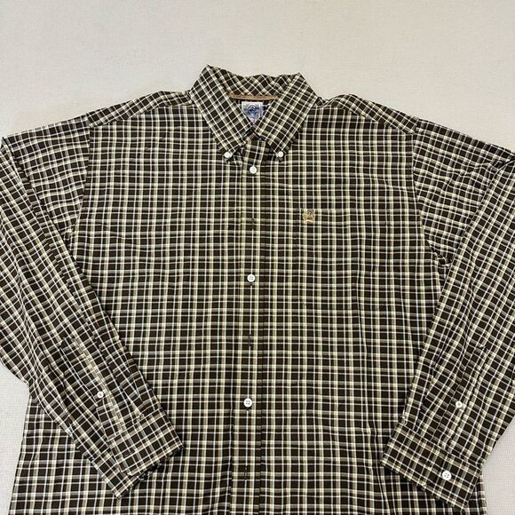 Cinch Casual Brown and White Button Down Shirt - Picture 2 of 5